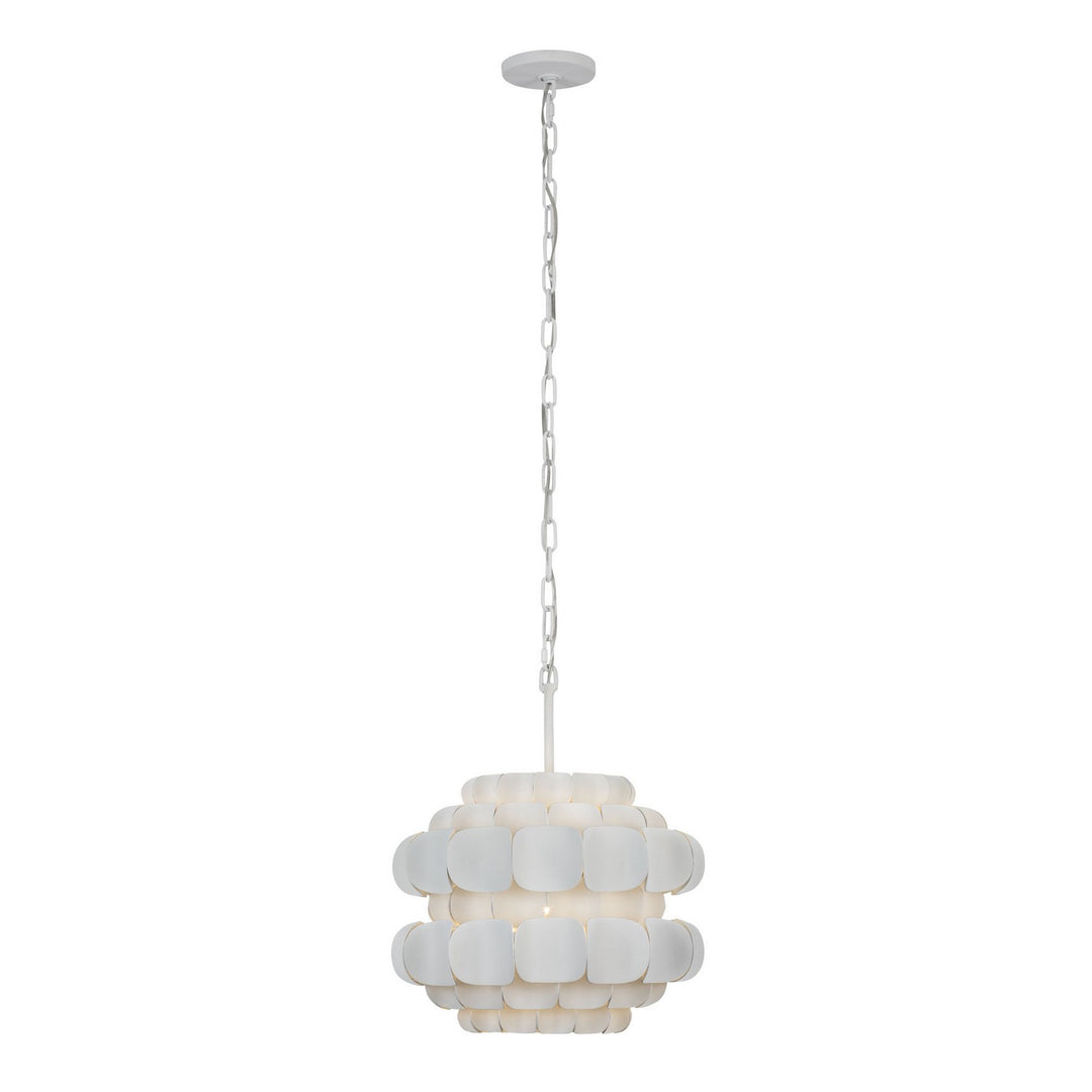 Varaluz - 382P01MW - One Light Pendant - Swoon - Matte White