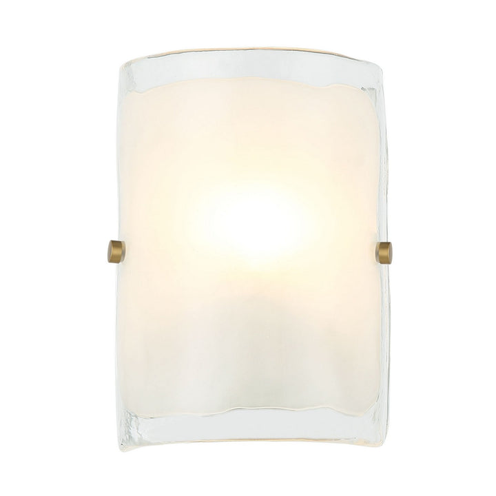 Varaluz - 385W01BNS - One Light Wall Sconce - Fairchild - Black/Polished Nickel/Satin Brass