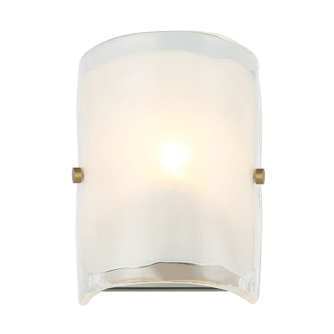 Varaluz - 385W01BNS - One Light Wall Sconce - Fairchild - Black/Polished Nickel/Satin Brass