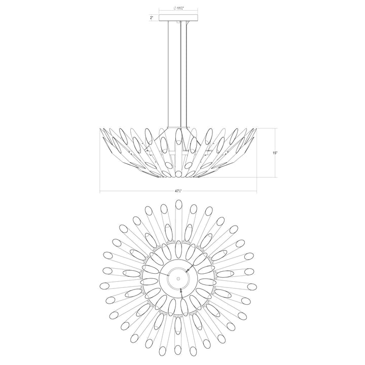 Sonneman - 2046.01 - LED Pendant - Chimes - Polished Chrome