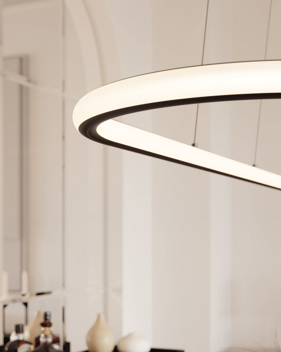 Sonneman - 2243.25 - LED Pendant - Luna - Satin Black