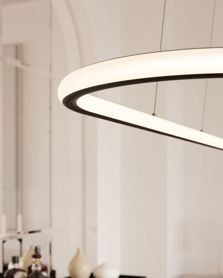 Sonneman - 2243.25 - LED Pendant - Luna - Satin Black