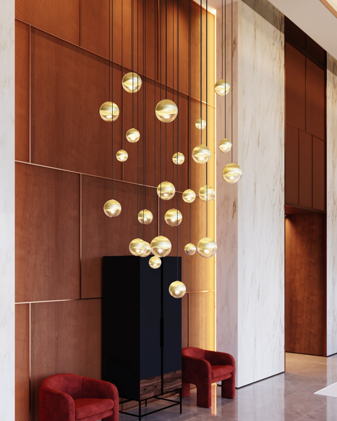 Sonneman - 2918.14-AST - LED Pendant - Grapes - Brass