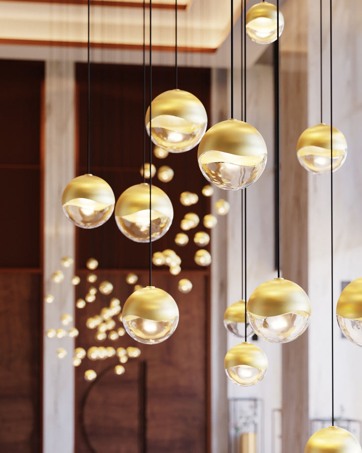 Sonneman - 2918.14-AST - LED Pendant - Grapes - Brass