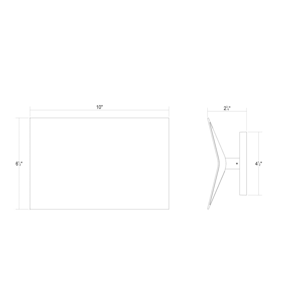 Sonneman - 3441.25 - LED Wall Sconce - Turo - Satin Black