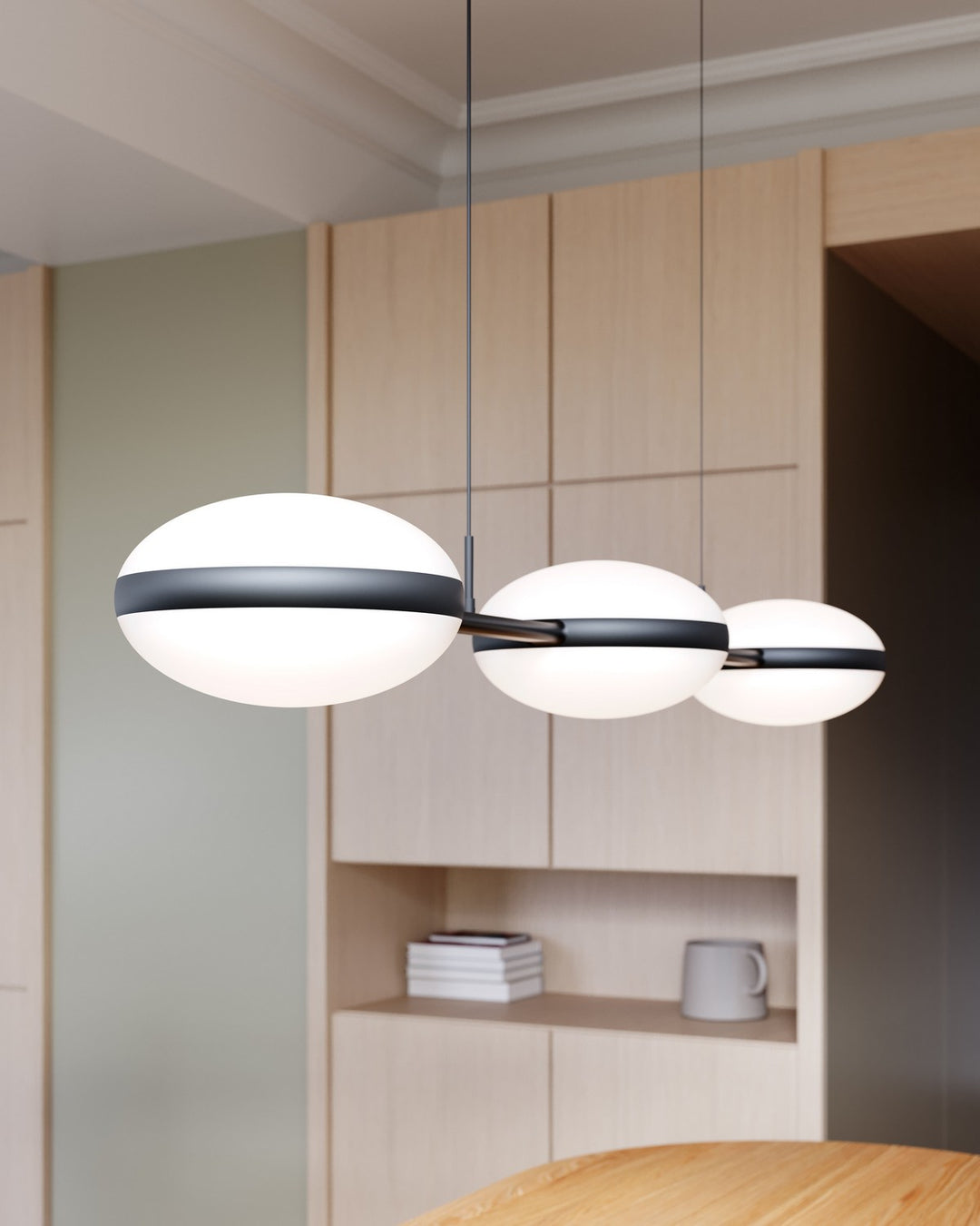 Sonneman - 3613.25 - LED Linear Pendant - Pillows - Satin Black