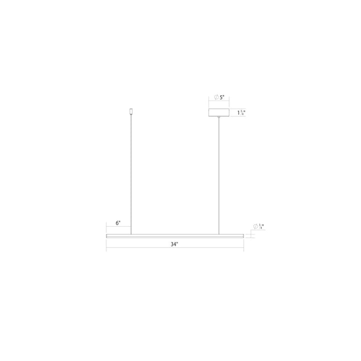 Sonneman - 3775.01-35 - LED Pendant - Fino - Polished Chrome