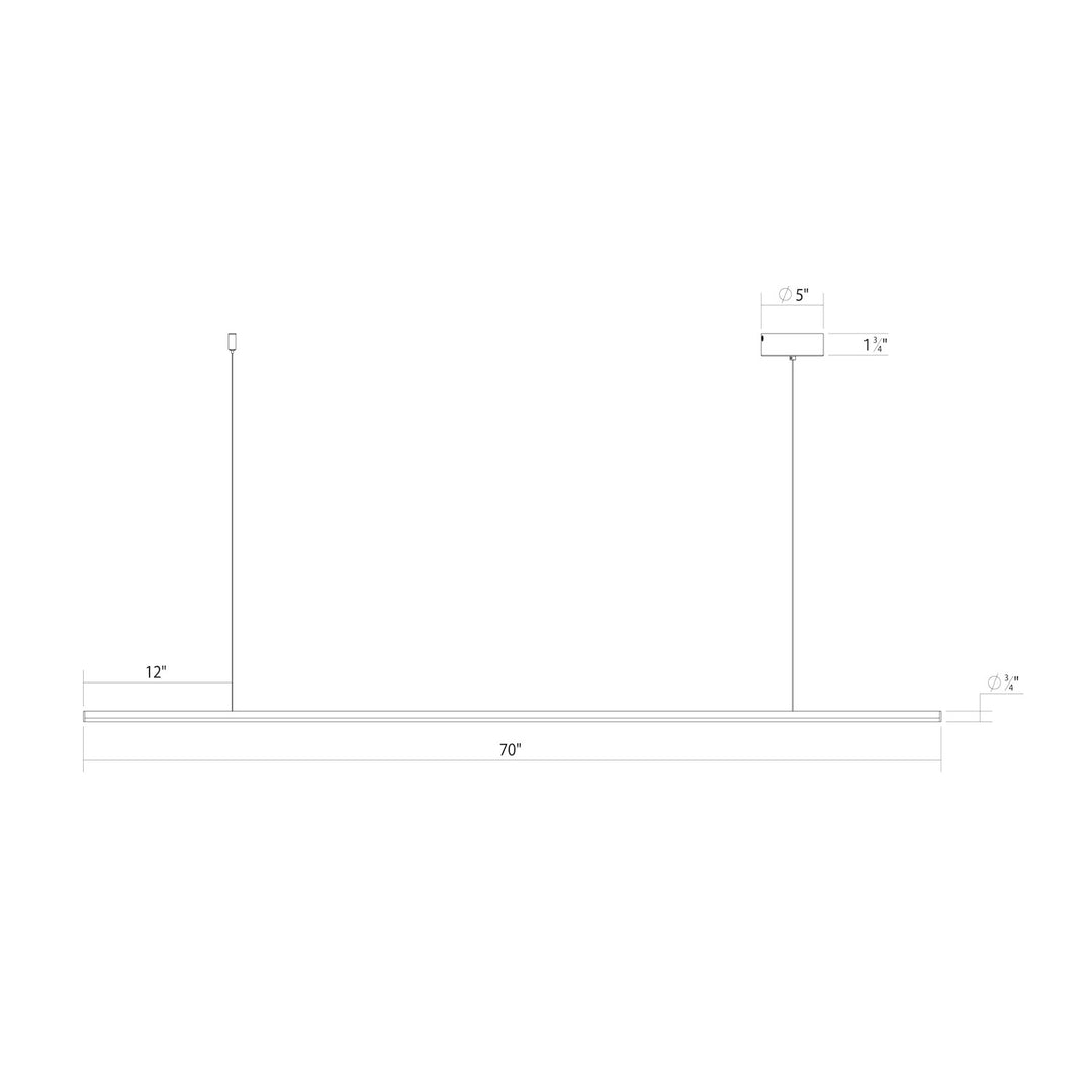 Sonneman - 3778.25-35 - LED Pendant - Fino - Satin Black