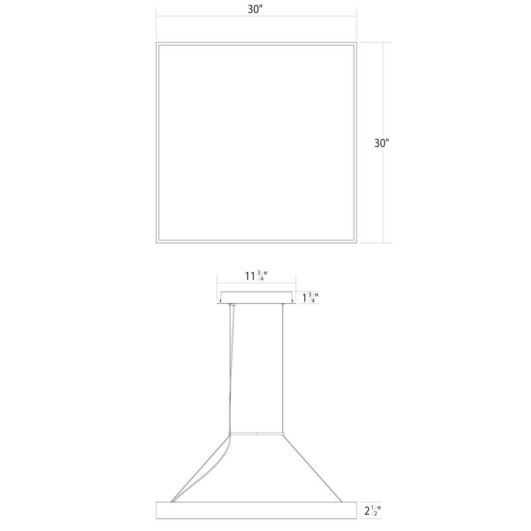 Sonneman - 3974.03 - LED Pendant - Pi - Satin White