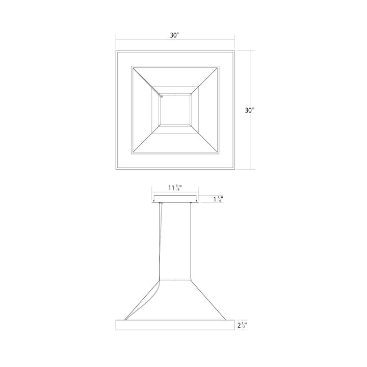 Sonneman - 3986.03 - LED Pendant - Pi - Satin White