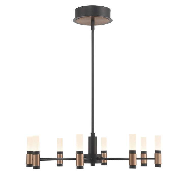 Eurofase Canada - 46352-019 - ALBANY-CHD-8LT-24IN-BRBM-WH - ALBANY - Brass-Black