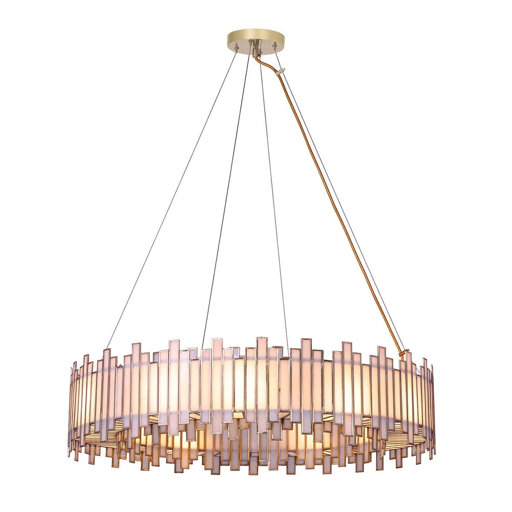 Eurofase Canada - 46468-017 - BELMONT-CHD-8LT-28IN-BR-WH - BELMONT - Brass