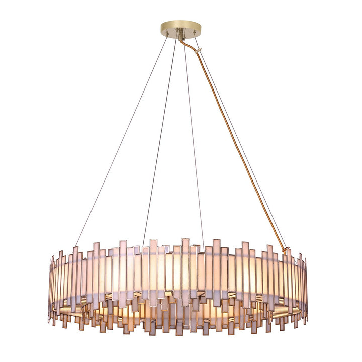 Eurofase Canada - 46468-017 - BELMONT-CHD-8LT-28IN-BR-WH - BELMONT - Brass