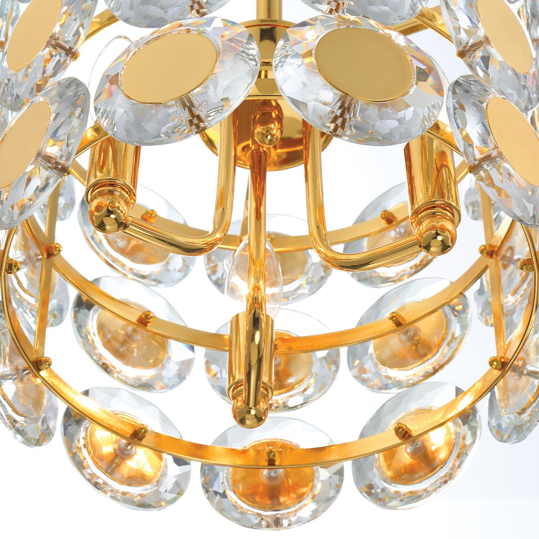Eurofase Canada - 44284-029 - PERRENE-CHD-3LT-14IN-GD-CL - PERRENE - Gold