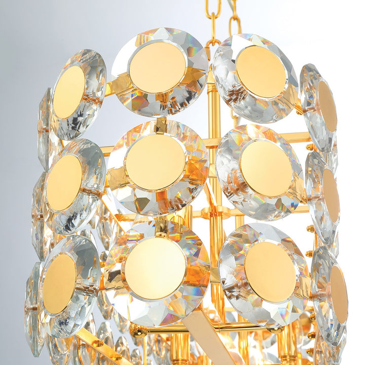 Eurofase Canada - 44287-020 - PERRENE-CHD-8LT-40IN-GD-CL - PERRENE - Gold
