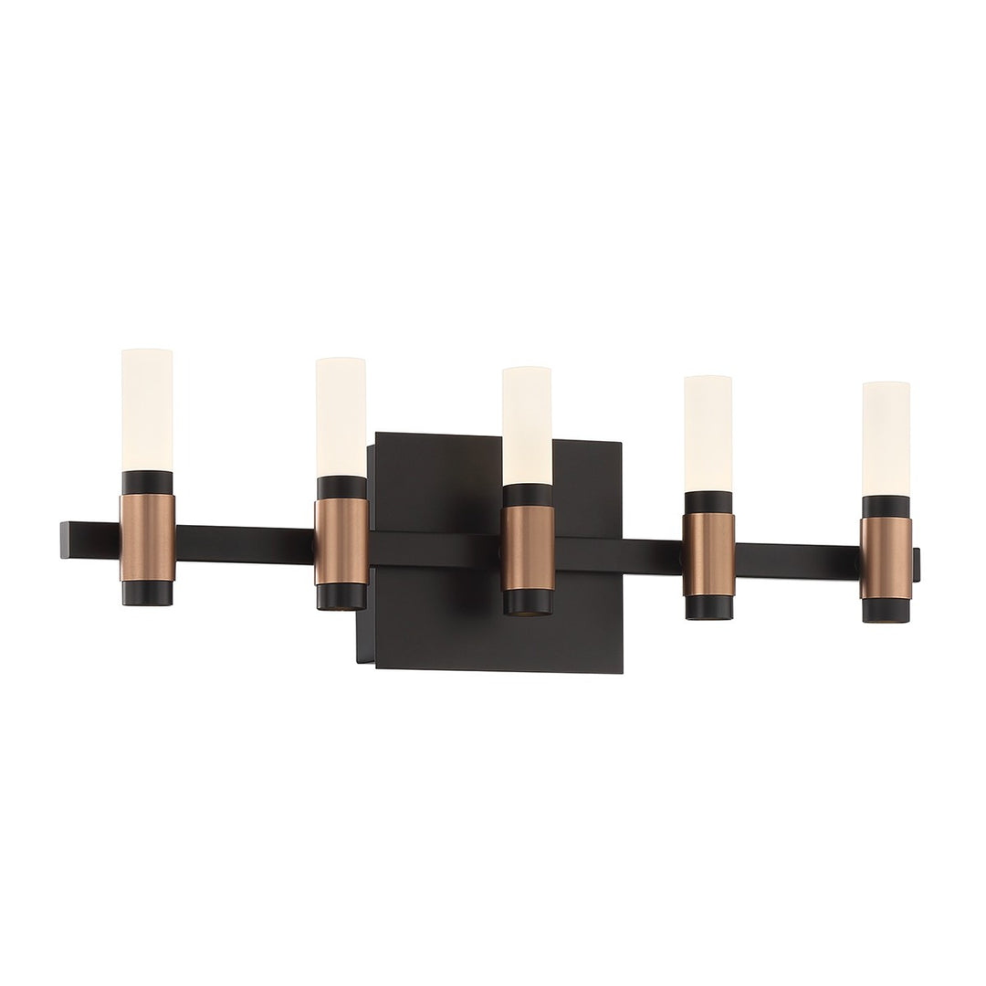 Eurofase Canada - 45236-013 - ALBANY-VAN-5LT-BRBM-WH - ALBANY - Brass-Black