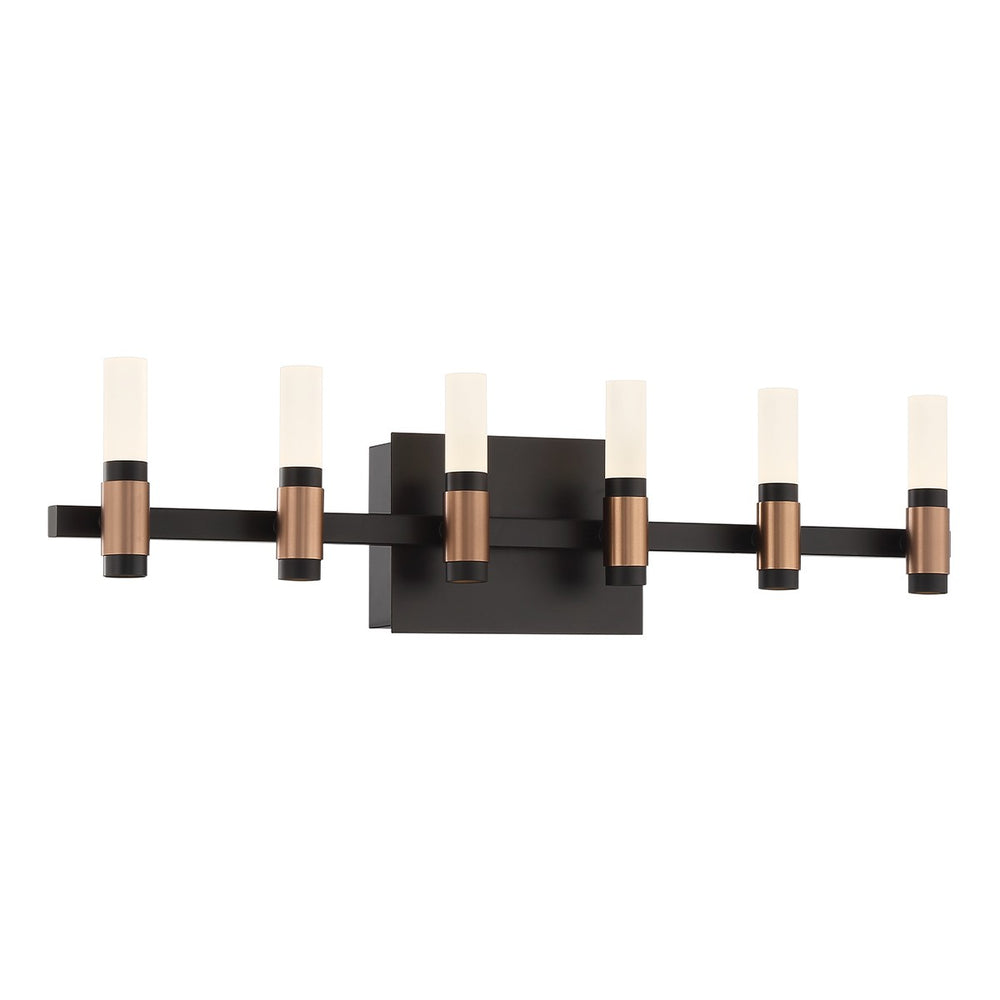 Eurofase Canada - 45237-010 - ALBANY-VAN-6LT-BRBM-WH - ALBANY - Brass-Black