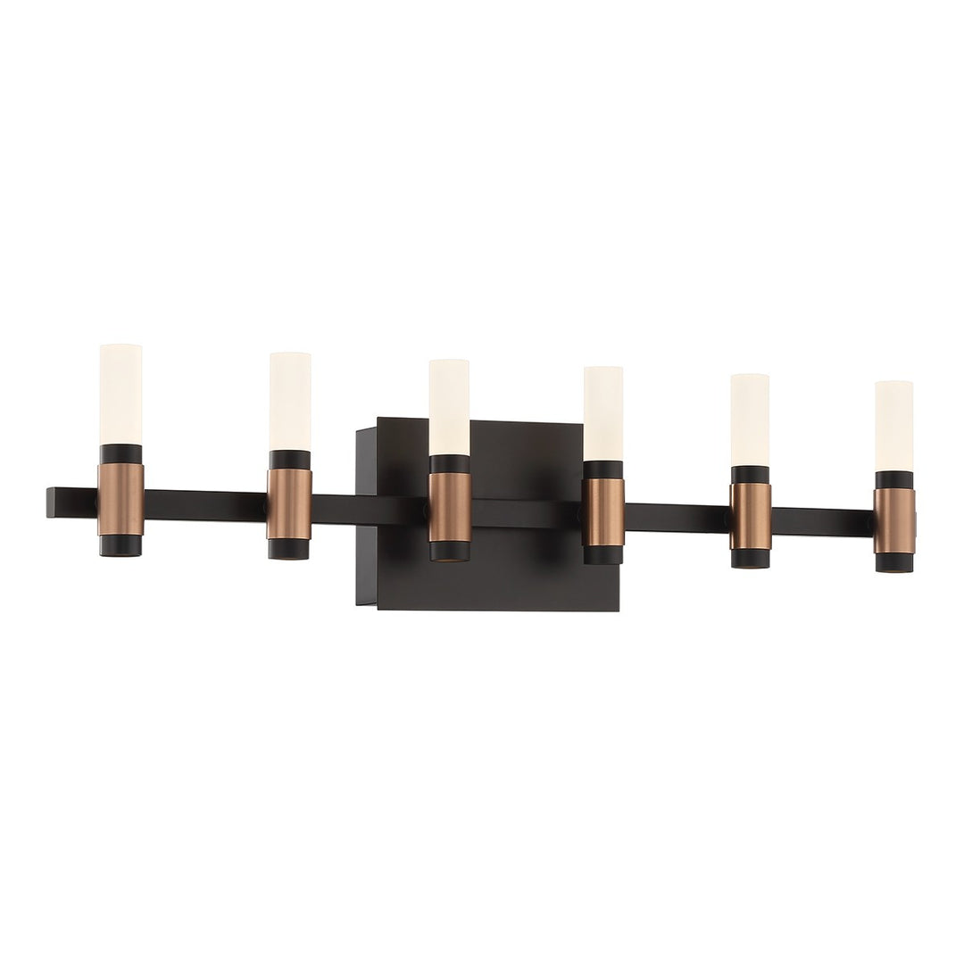 Eurofase Canada - 45237-010 - ALBANY-VAN-6LT-BRBM-WH - ALBANY - Brass-Black