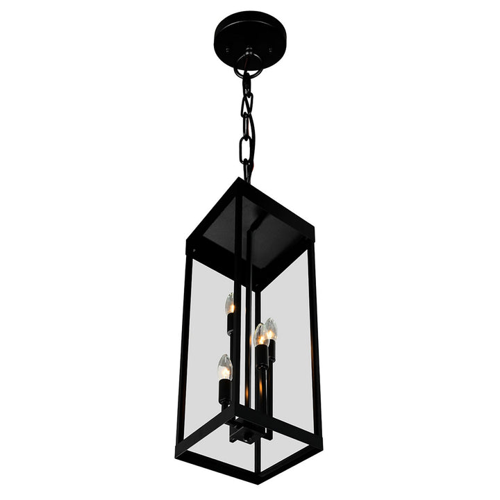 CWI Lighting Canada - 1695P8-4-101 - Four Light Outdoor Hanging Lantern - Windsor - Black