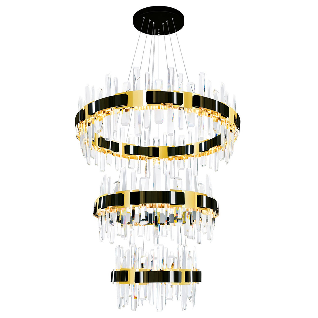 CWI Lighting Canada - 1592P32-3-612 - LED Chandelier - Aya - Pearl Black & Titanium Gold