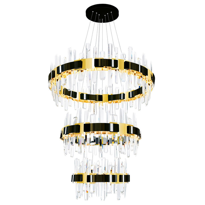 CWI Lighting Canada - 1592P32-3-612 - LED Chandelier - Aya - Pearl Black & Titanium Gold