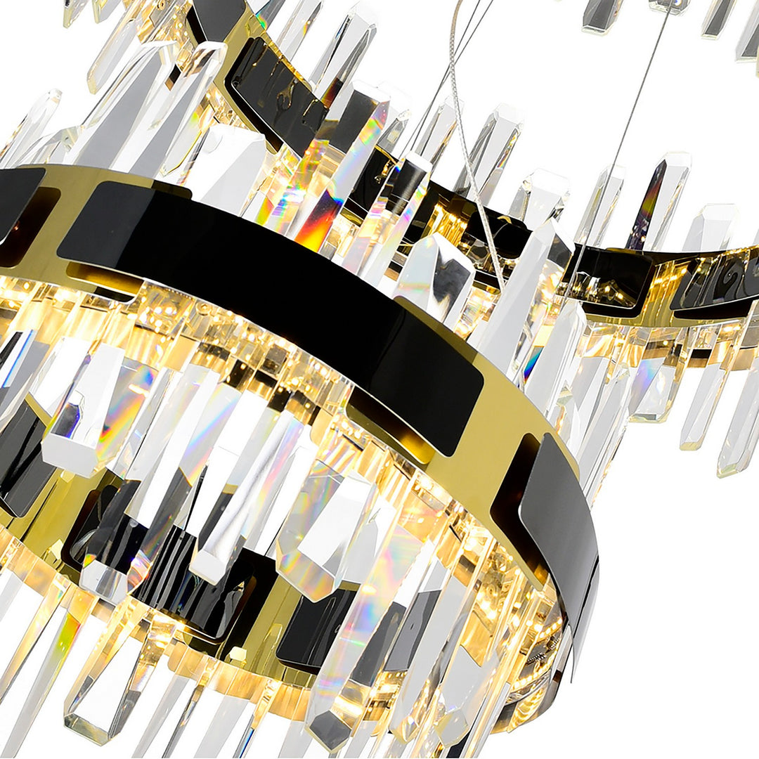 CWI Lighting Canada - 1592P32-3-612 - LED Chandelier - Aya - Pearl Black & Titanium Gold
