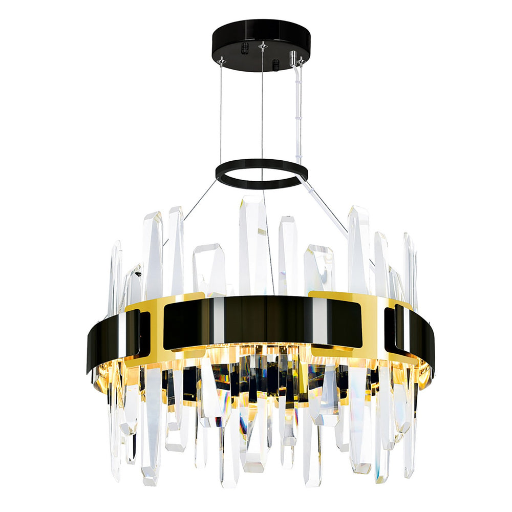 CWI Lighting Canada - 1592P18-612 - LED Chandelier - Aya - Pearl Black & Titanium Gold