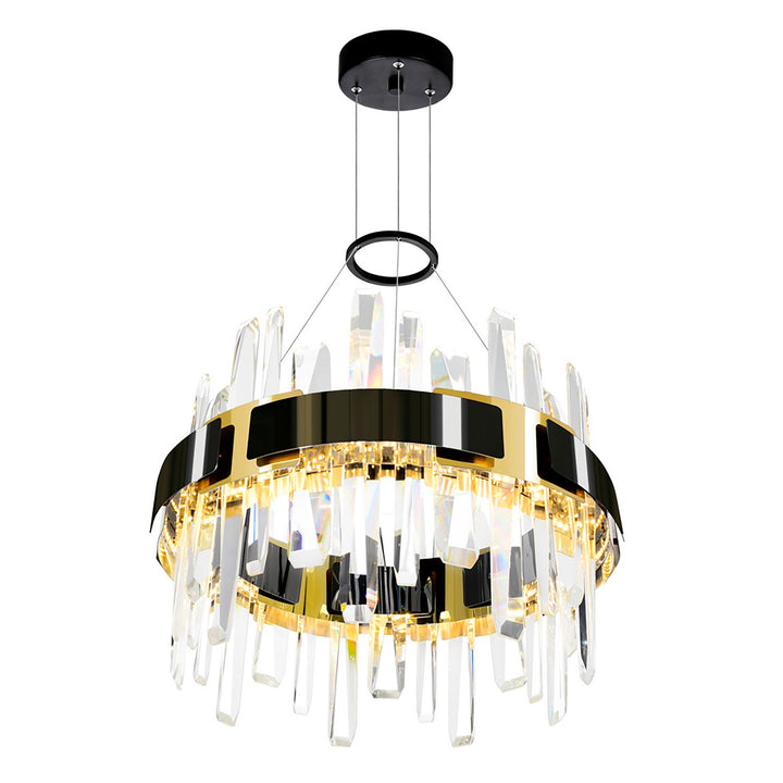 CWI Lighting Canada - 1592P18-612 - LED Chandelier - Aya - Pearl Black & Titanium Gold