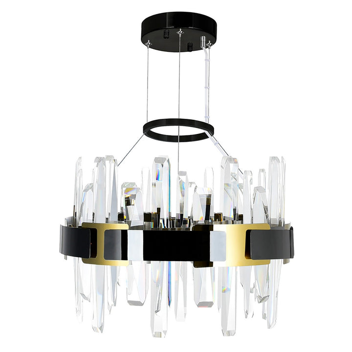 CWI Lighting Canada - 1592P18-612 - LED Chandelier - Aya - Pearl Black & Titanium Gold