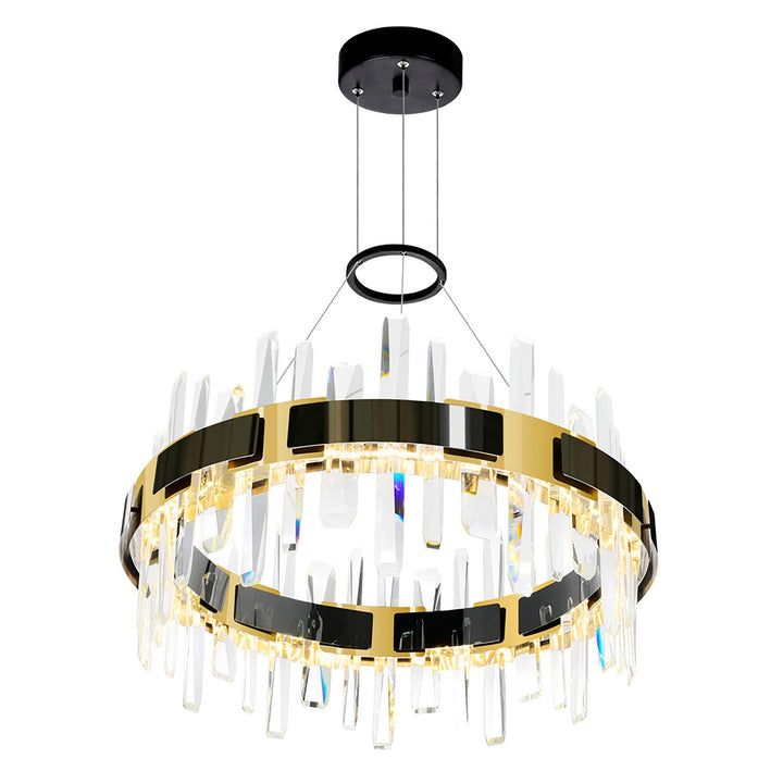 CWI Lighting Canada - 1592P24-612 - LED Chandelier - Aya - Pearl Black & Titanium Gold