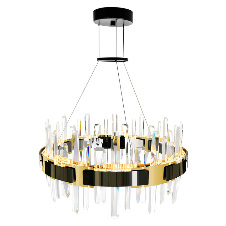 CWI Lighting Canada - 1592P24-612 - LED Chandelier - Aya - Pearl Black & Titanium Gold