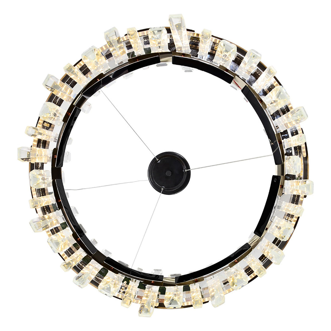 CWI Lighting Canada - 1592P24-612 - LED Chandelier - Aya - Pearl Black & Titanium Gold