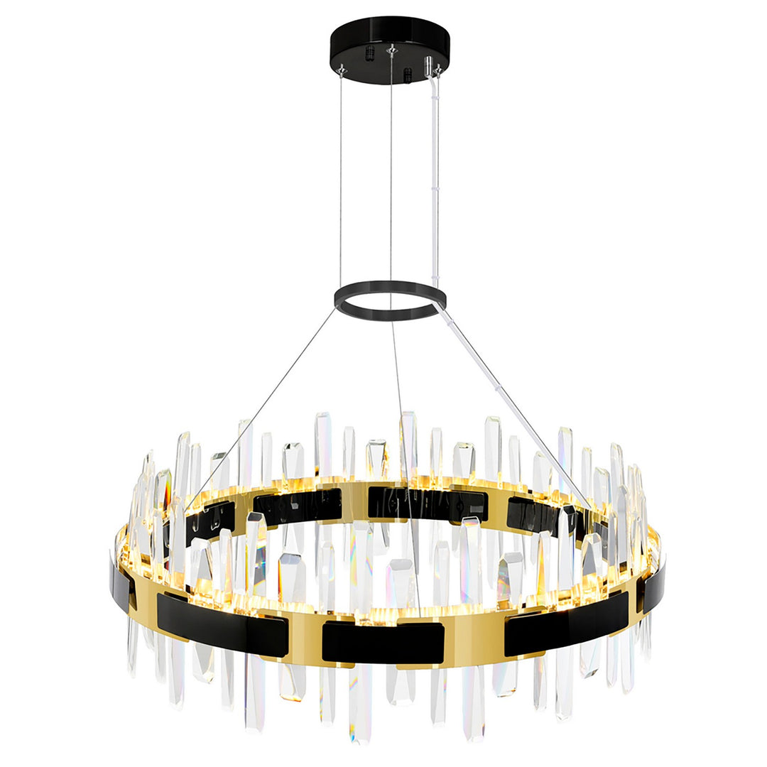 CWI Lighting Canada - 1592P32-612 - LED Chandelier - Aya - Pearl Black & Titanium Gold