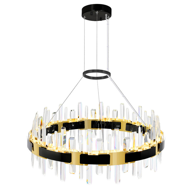 CWI Lighting Canada - 1592P32-612 - LED Chandelier - Aya - Pearl Black & Titanium Gold