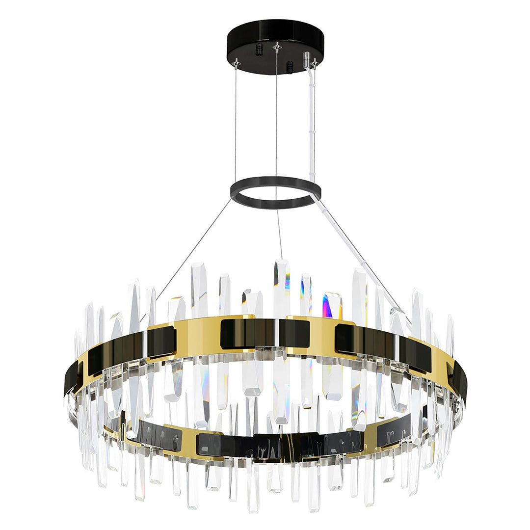 CWI Lighting Canada - 1592P32-612 - LED Chandelier - Aya - Pearl Black & Titanium Gold