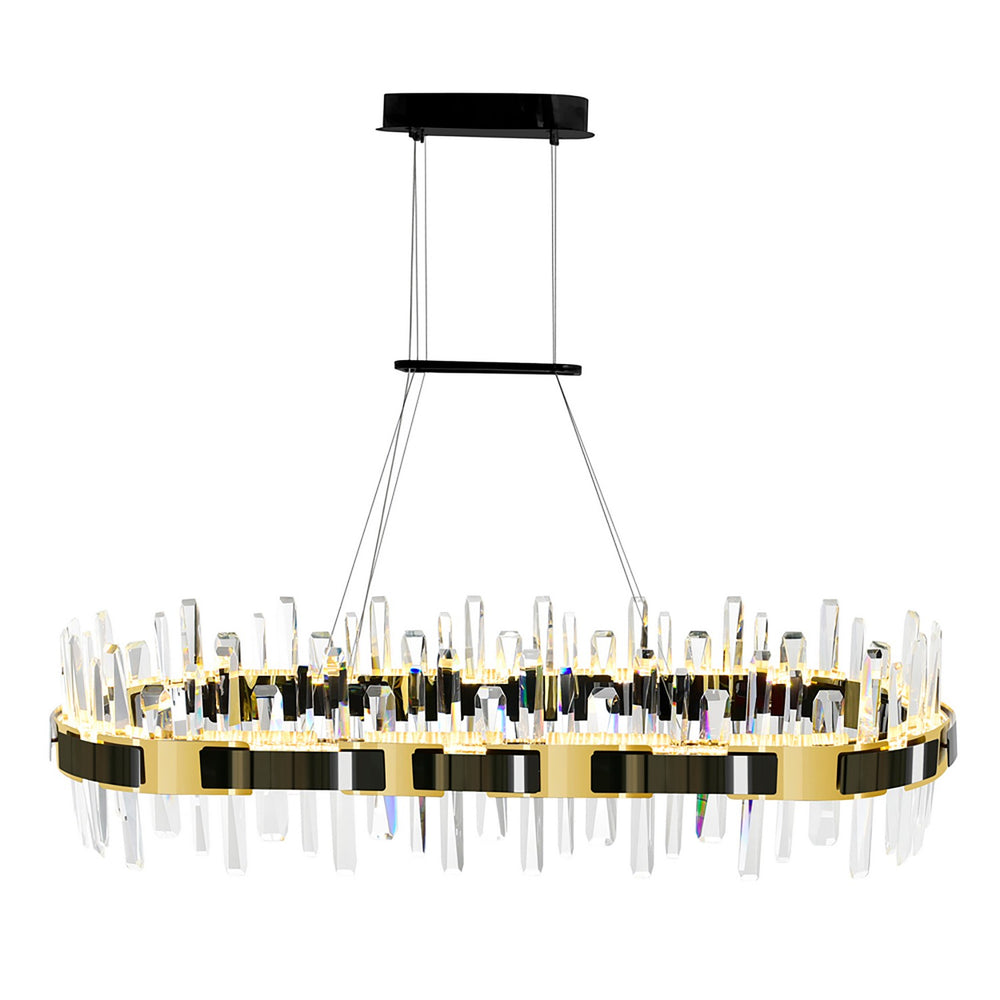 CWI Lighting Canada - 1592P43-612-RC - LED Chandelier - Aya - Pearl Black & Titanium Gold