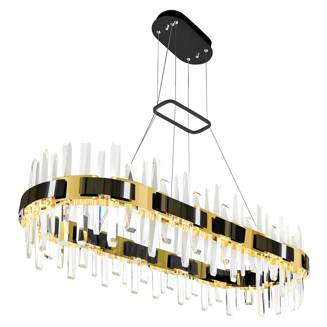 CWI Lighting Canada - 1592P43-612-RC - LED Chandelier - Aya - Pearl Black & Titanium Gold