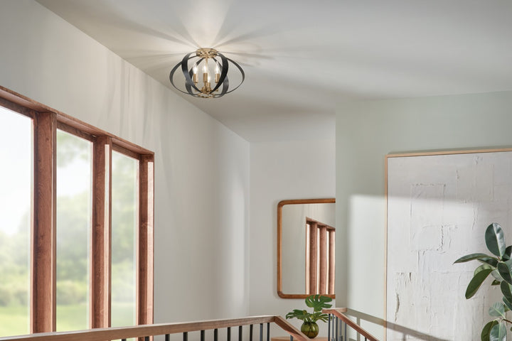 Kichler Canada - 52588CPZ - Four Light Flush Mount - Cecil - Champagne Bronze