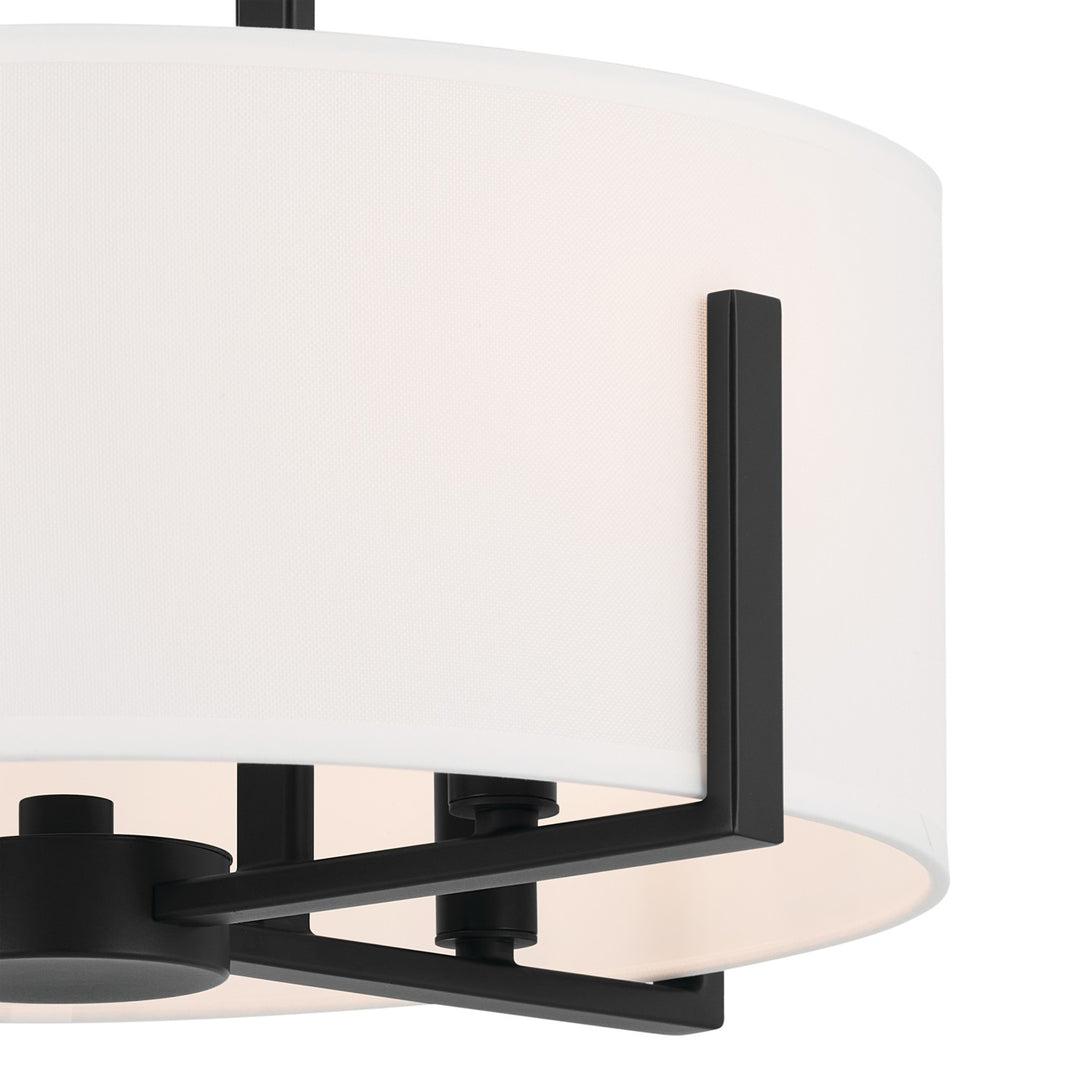 Kichler Canada - 52591BK - Four Light Pendant/Semi Flush - Malen - Black