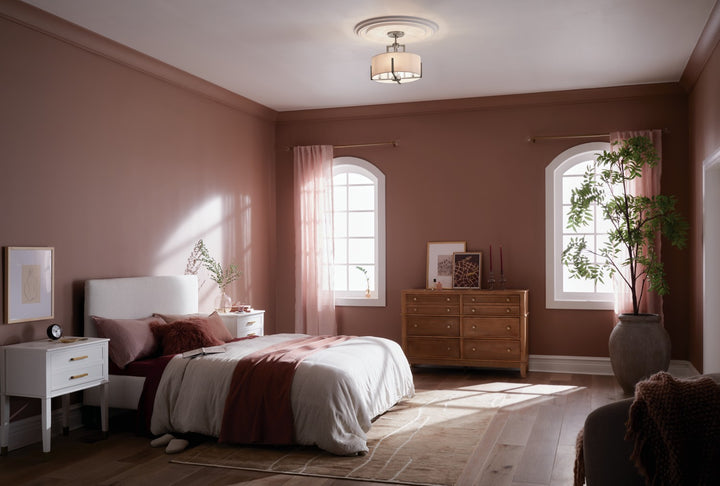 Kichler Canada - 52591CLP - Four Light Pendant/Semi Flush - Malen - Classic Pewter