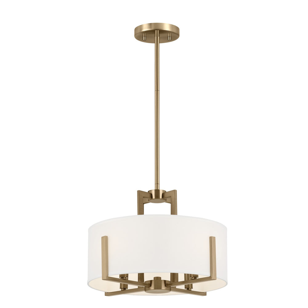 Kichler Canada - 52591CPZ - Four Light Pendant/Semi Flush - Malen - Champagne Bronze