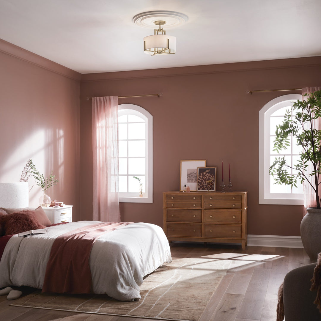 Kichler Canada - 52591CPZ - Four Light Pendant/Semi Flush - Malen - Champagne Bronze