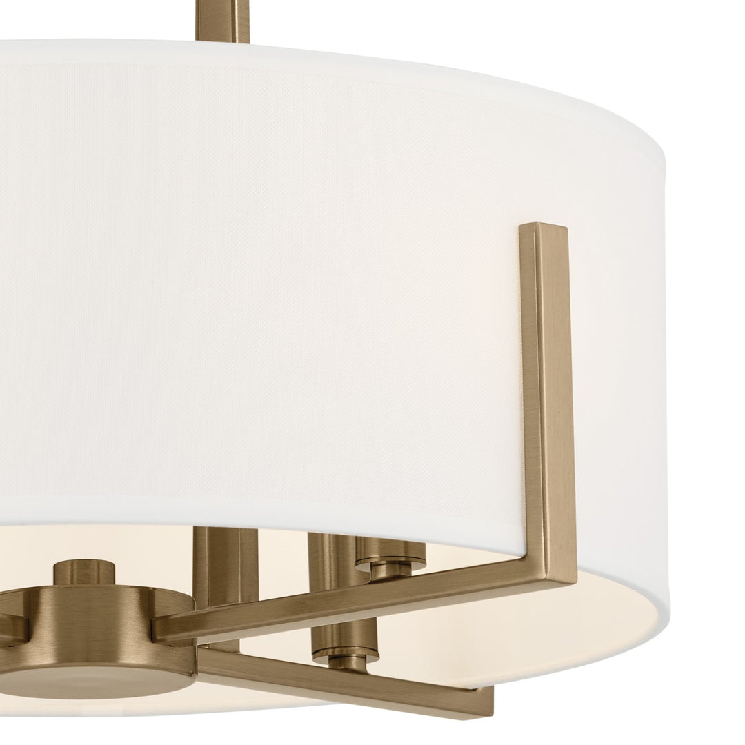 Kichler Canada - 52591CPZ - Four Light Pendant/Semi Flush - Malen - Champagne Bronze