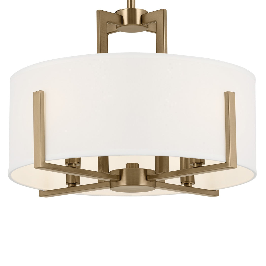 Kichler Canada - 52591CPZ - Four Light Pendant/Semi Flush - Malen - Champagne Bronze