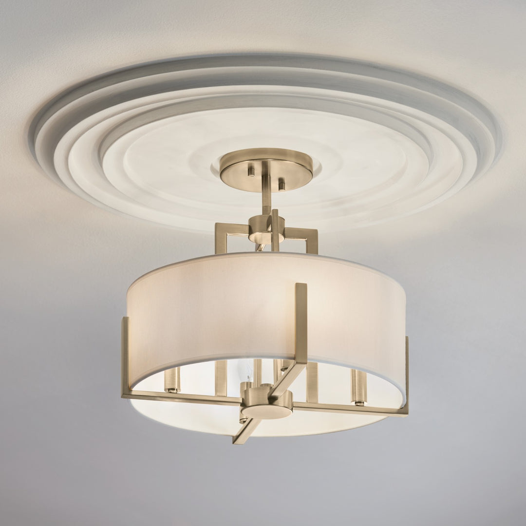 Kichler Canada - 52591CPZ - Four Light Pendant/Semi Flush - Malen - Champagne Bronze