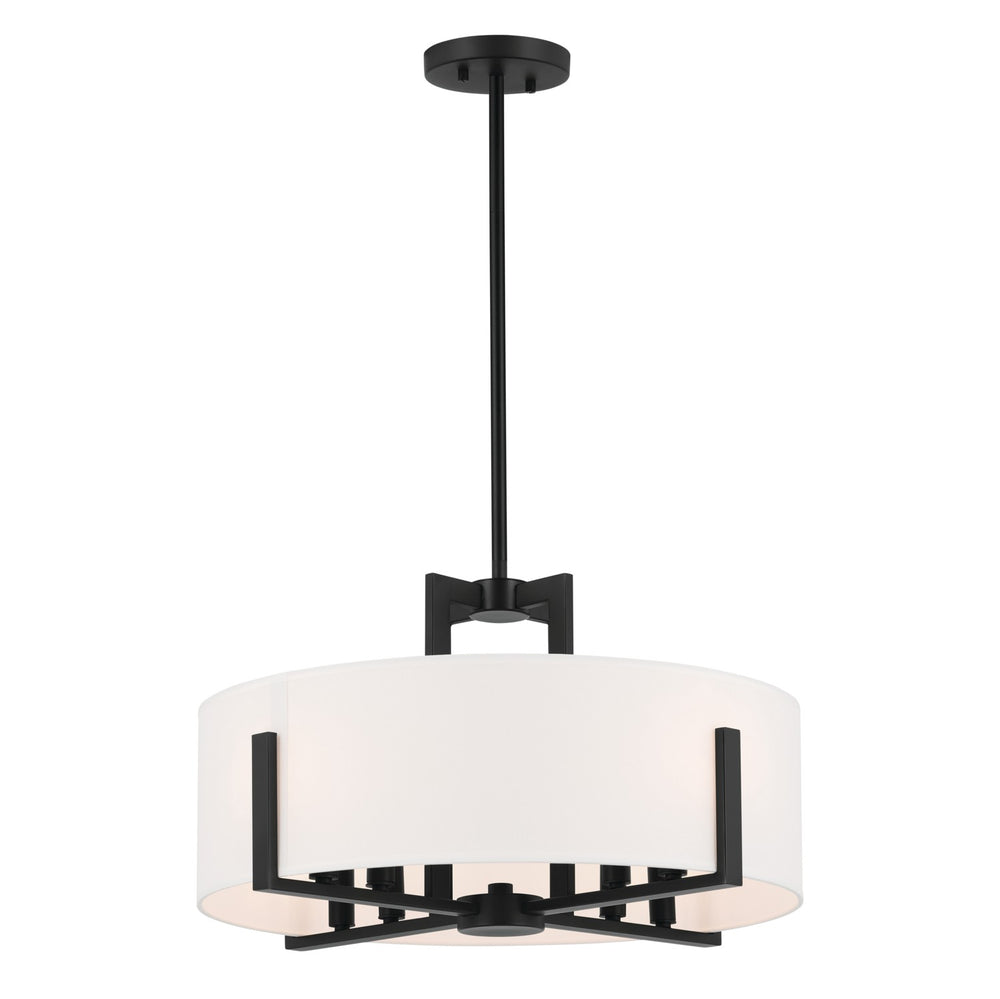 Kichler Canada - 52592BK - Eight Light Pendant/Semi Flush - Malen - Black