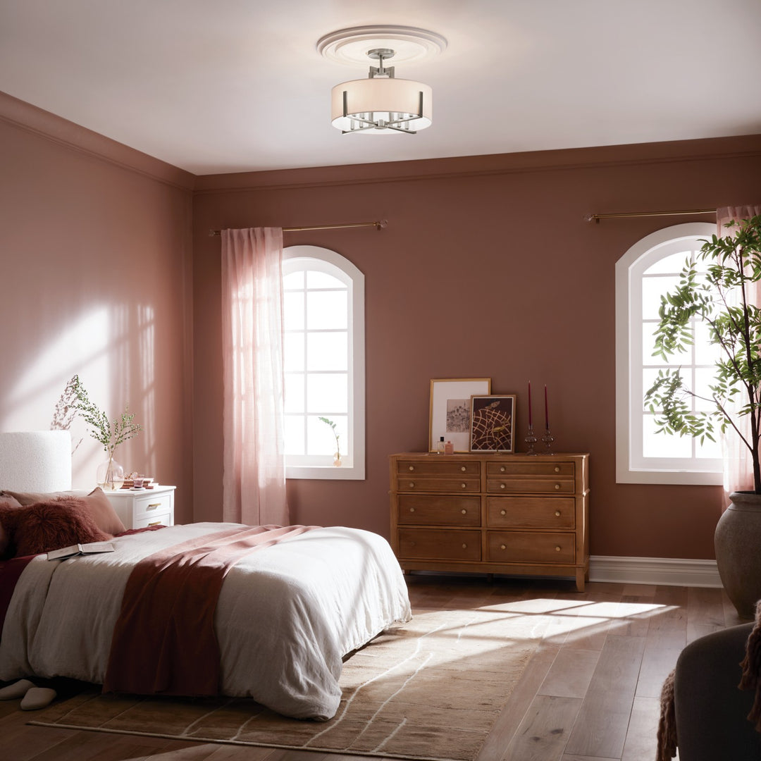 Kichler Canada - 52592CLP - Eight Light Pendant/Semi Flush - Malen - Classic Pewter