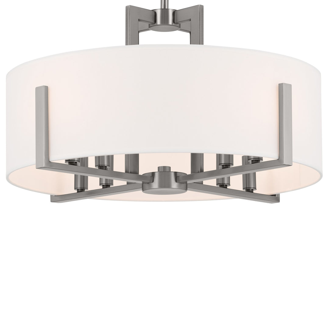 Kichler Canada - 52592CLP - Eight Light Pendant/Semi Flush - Malen - Classic Pewter