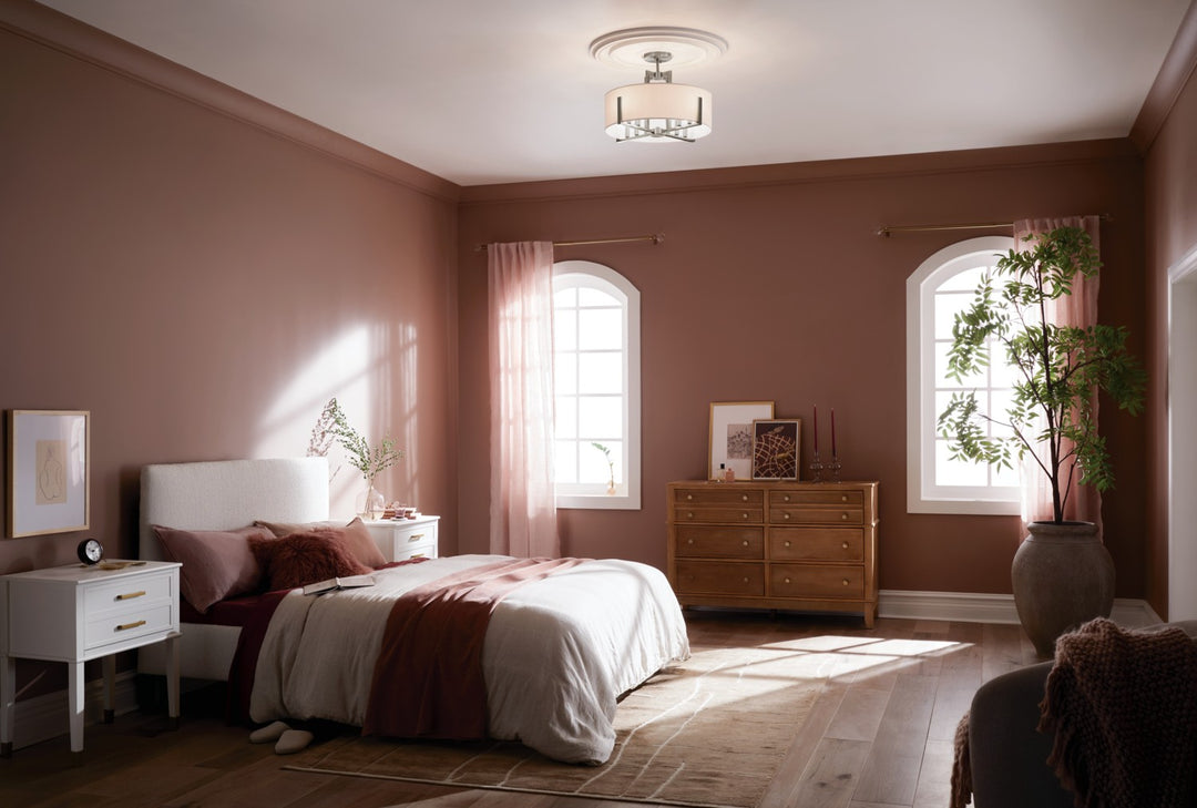 Kichler Canada - 52592CLP - Eight Light Pendant/Semi Flush - Malen - Classic Pewter