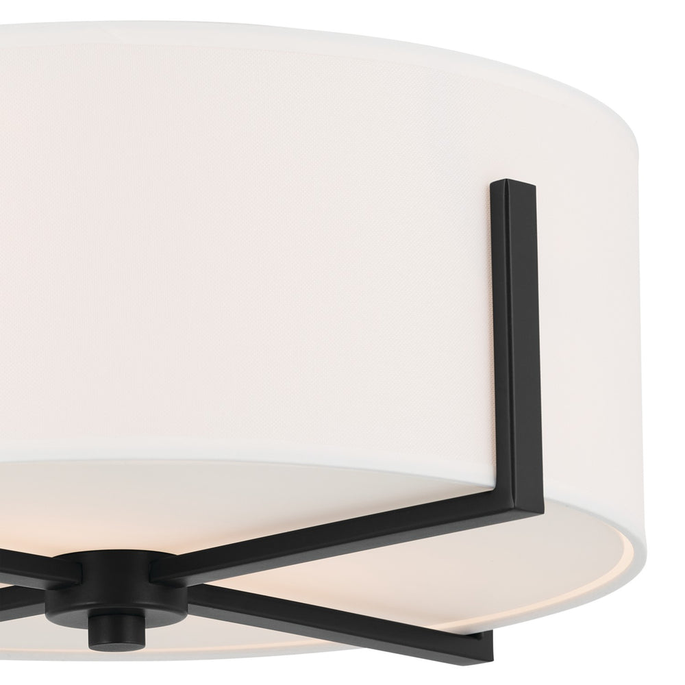 Kichler Canada - 52593BK - Two Light Flush Mount - Malen - Black